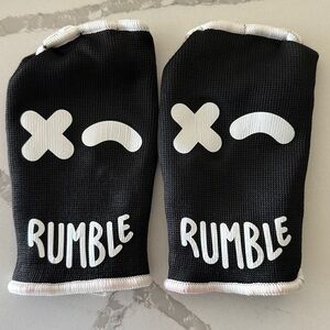 Black and White Rumble Hand Wraps
